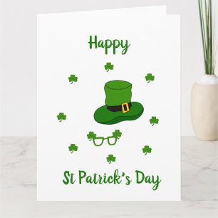 Minimalist  Cute Happy St Patrick's Day   Card