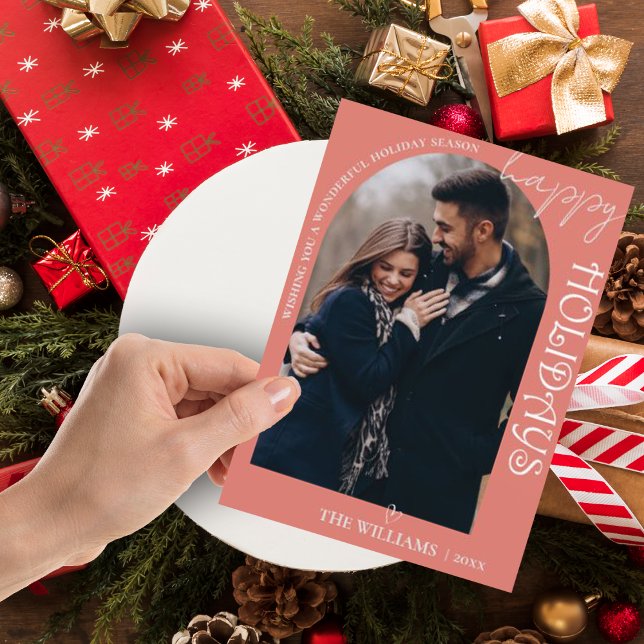 Minimalist Cute Multi Photo Merry Christmas Card (Minimalist Cute Multi Photo Merry Christmas Card)