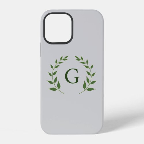 Minimalist Cute Olive Branch_Themed Typography  iPhone 12 Case