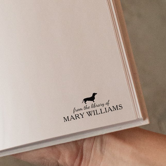 Minimalist Dachshund Dog, From the Library  Rubber Stamp (Creator Uploaded)