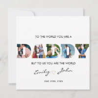 Minimalist DADDY Photo Collage Happy Father's Day