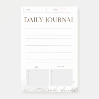 Minimalist Daily Journal Post It Notes