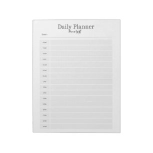 Minimalist Daily Planner - Customizable Name Notepad