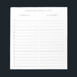 Minimalist Daily Schedule and To Do List with Name Notepad<br><div class="desc">Minimalist Daily Schedule and To Do List with Name Notepad</div>