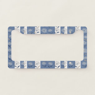 Minimalist Daisy Floral Pattern (3) License Plate Frame