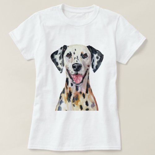 Minimalist Dalmatian Dog Inspired  T_Shirt