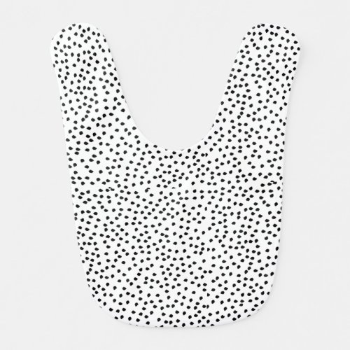 Minimalist Dalmatian Spots Simple Modern Cute Baby Bib