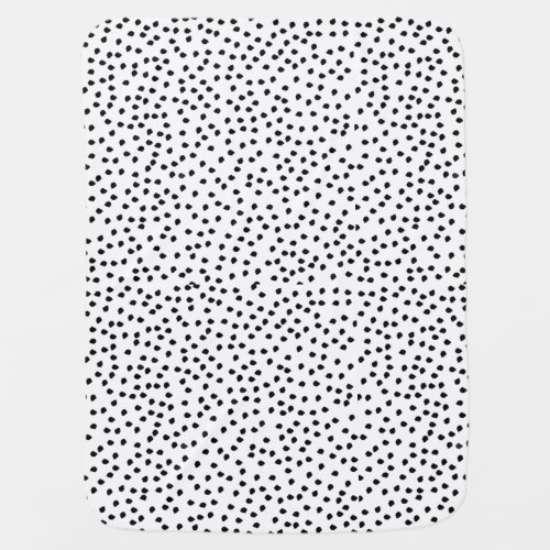 Minimalist Dalmatian Spots Simple Modern Cute Baby Blanket