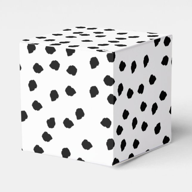 Minimalist Dalmatian Spots Simple Modern Cute Favor Boxes (Front Side)