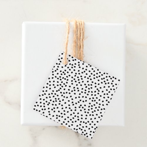 Minimalist Dalmatian Spots Simple Modern Cute Favor Tags
