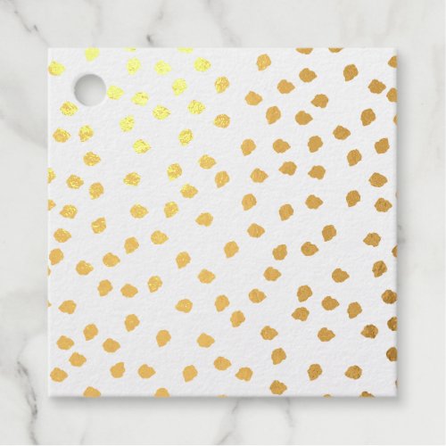 Minimalist Dalmatian Spots Simple Modern Cute Foil Favor Tags
