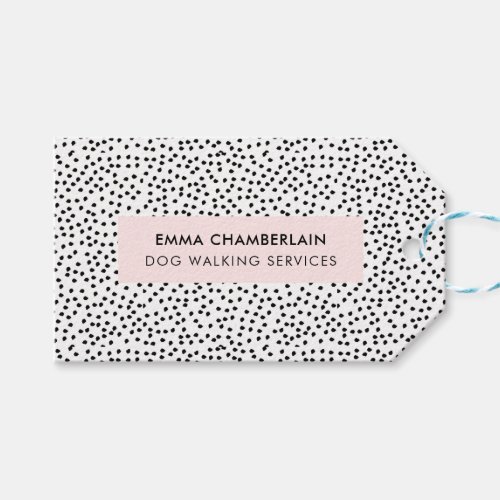 Minimalist Dalmatian Spots Simple Modern Cute Gift Tags