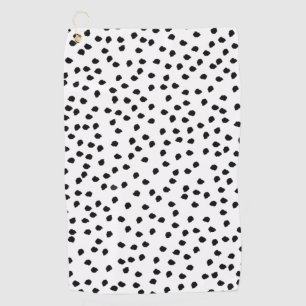 Minimalist Dalmatian Spots Simple Modern Cute Golf Towel