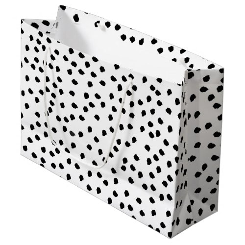 Minimalist Dalmatian Spots Simple Modern Cute Large Gift Bag