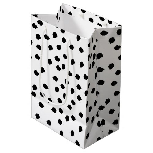 Minimalist Dalmatian Spots Simple Modern Cute Medium Gift Bag