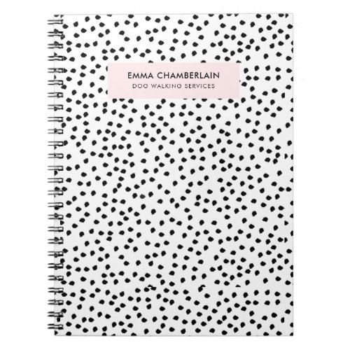 Minimalist Dalmatian Spots Simple Modern Cute Notebook