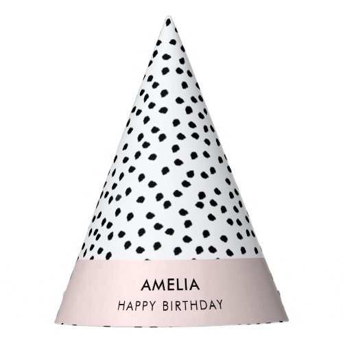 Minimalist Dalmatian Spots Simple Modern Cute Party Hat