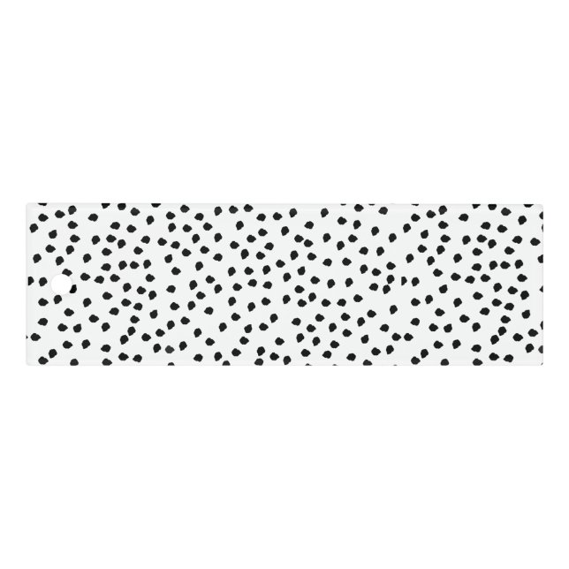 Minimalist Dalmatian Spots Simple Modern Cute Ruler (Front)