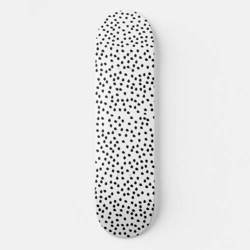 Minimalist Dalmatian Spots Simple Modern Cute Skateboard