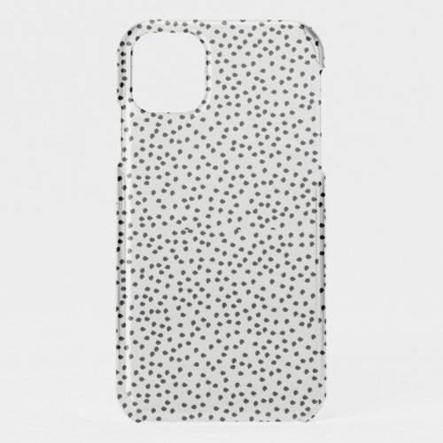 Minimalist Dalmatian Spots Simple Modern Cute iPhone 11 Case