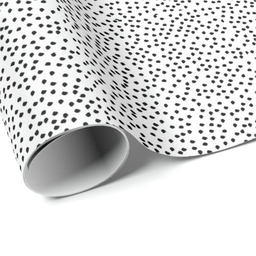 Minimalist Dalmatian Spots Simple Modern Cute Wrapping Paper