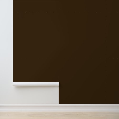 Minimalist Dark Brown Modern Espresso Custom Color Wallpaper