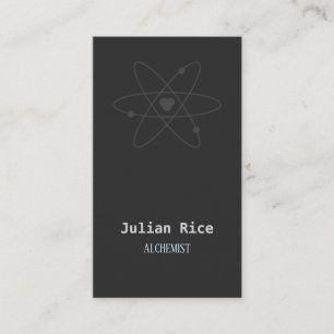 Minimalist dark gray business card