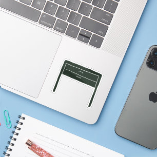 Minimalist Dark Green Nightstand Bedroom Decor Sticker
