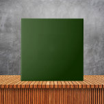 Minimalist  Dark Green Plain Solid Color #143601 Ceramic Tile<br><div class="desc">Minimalist  Dark Green Plain Solid Color #143601</div>