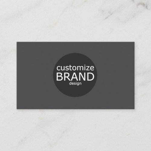 Minimalist Dark Grey Professional Corporate Logo Business Card