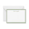 Minimalist dark olive green, 2 Borders, signature