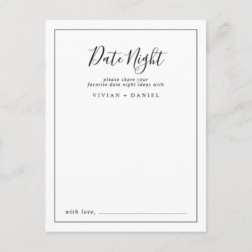 Minimalist Date Night Idea Cards