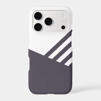 Minimalist Deep Purple and White phone cases