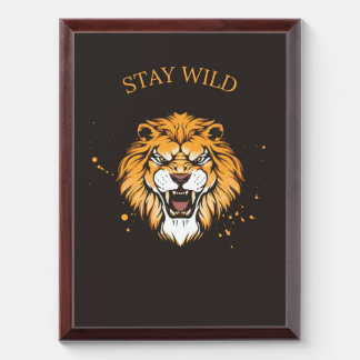 Minimalist Deer Line Art Wall Poster Award Plaque