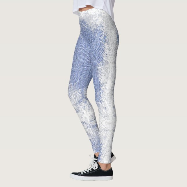 Minimalist Denim Silhouette Leggings (Left)