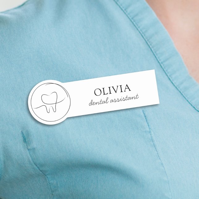 Minimalist Dental Assistant Name Tag (Creator Uploaded)