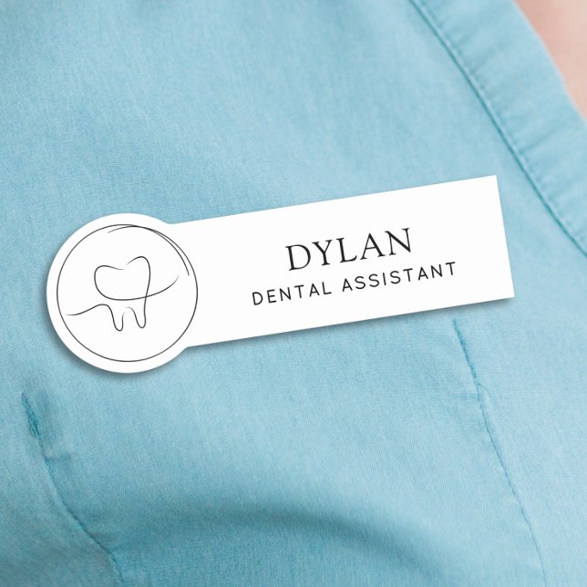 Minimalist Dental Assistant Name Tag (Creator Uploaded)