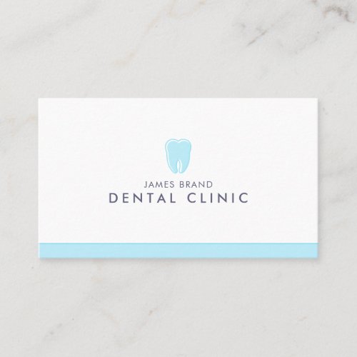 Minimalist Dental Clinic Dentist Business Card