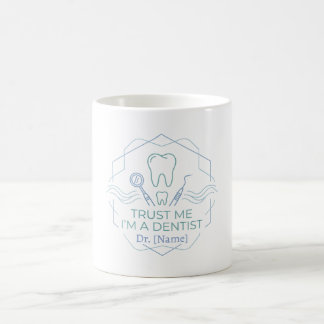 Minimalist Dentist Mug – Dr. [Name] Tooth Icon Mod