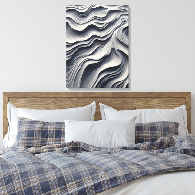 Minimalist Desert Sand Art Print (Insitu(Bedroom))
