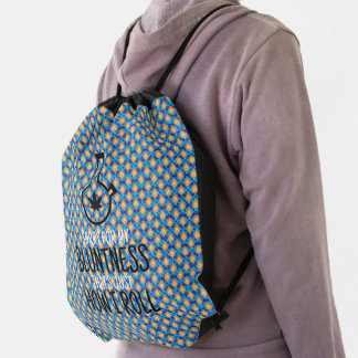 Minimalist Design | Bold Funny Weed Art Drawstring Bag