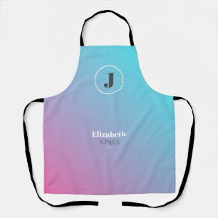 Minimalist design in pastel colors apron