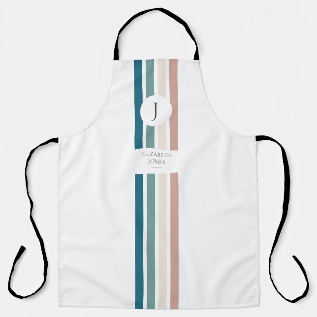 Minimalist design in pastel colors apron (Front)