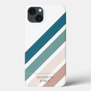 Minimalist design in pastel colors iPhone 13 case