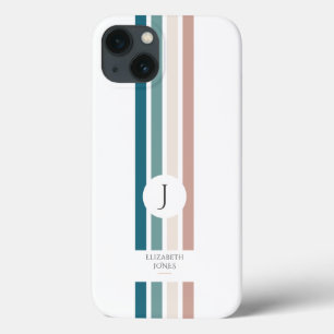 Minimalist design in pastel colors iPhone 13 case