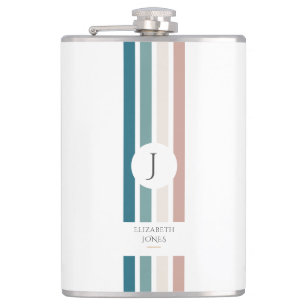 Minimalist design in pastel colors flask