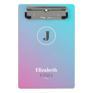 Minimalist design in pastel colors mini clipboard
