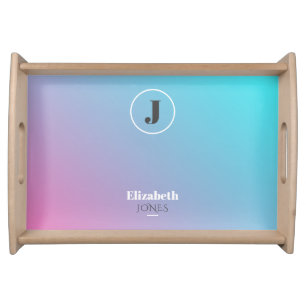 Minimalist design in pastel colors serving tray