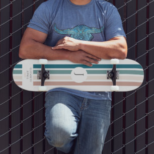 Minimalist design in pastel colors skateboard
