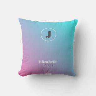 Minimalist design in pastel colors throw pillow